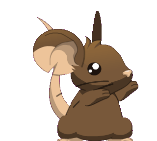 a brown dancing mouse